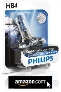 PHILIPS Xenon ultimate effect BlueVision ultra HB4 für die Nebelscheinwerfer deines VW T5