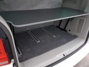 T5 T6 Multiflexboard inkl. L-Scharnier, Auflageplatte in Anthrazit VW Bus Bulli T5 T6 California Multivan Camper Bett Verlängerung