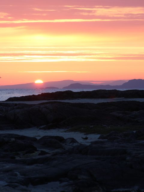 VW T5 T6 California Schottland Roadtrip 2015 Wildcamping Sonnenuntergang Abendstimmung Isle of Skye