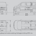 VW Volkswagen Bus Multivan Maße Innen Außen mm cm Länge Breite Höhe Radstand Van Camper Ausbau T5.2 kurz